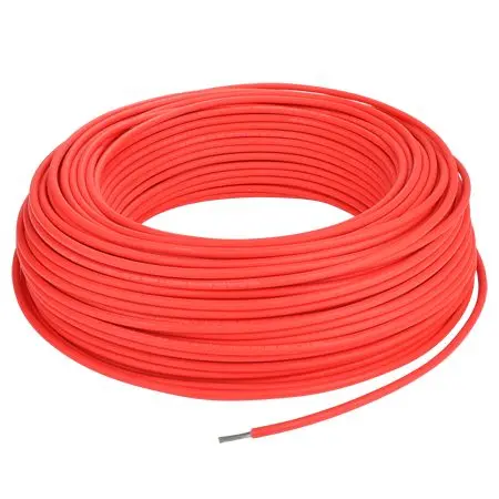 100m -> Cabo solar 6mm² vermelho.