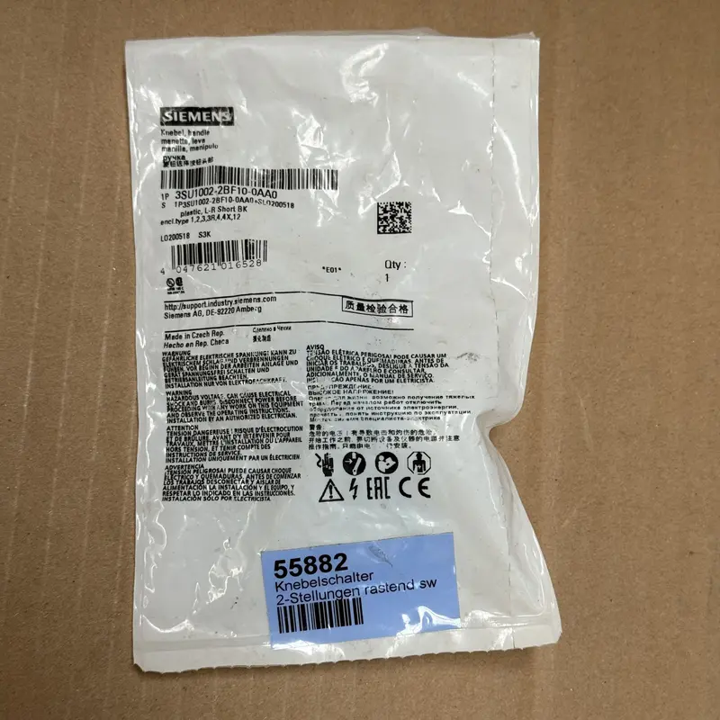 2PCS Siemens – 3SU1002-2BF10-0AA0 – Selector Switch