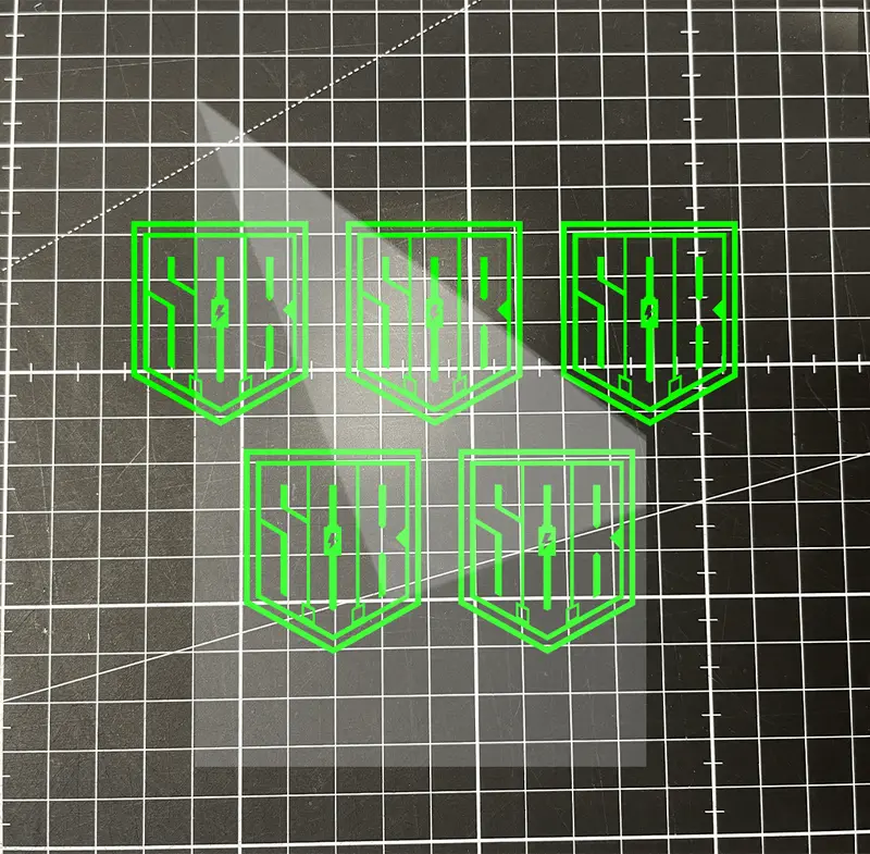5er Pack SoB "Modernes Logo" Folienplot "