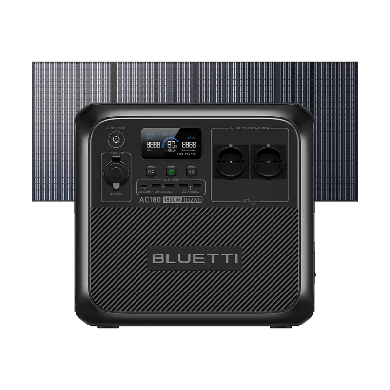 BLUETTI AC180 + 350W Kit Generatore Solare