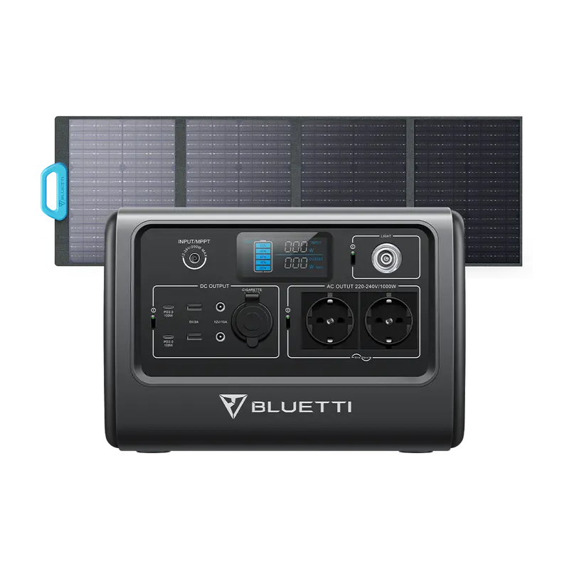 BLUETTI EB70+120W Solar Generator Kit