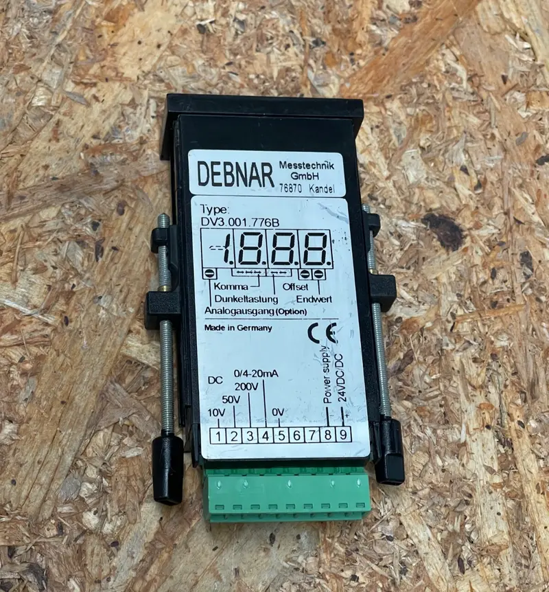 Debnar – DV..B – Digital Display Panel Meter, /– mA Input, V DC