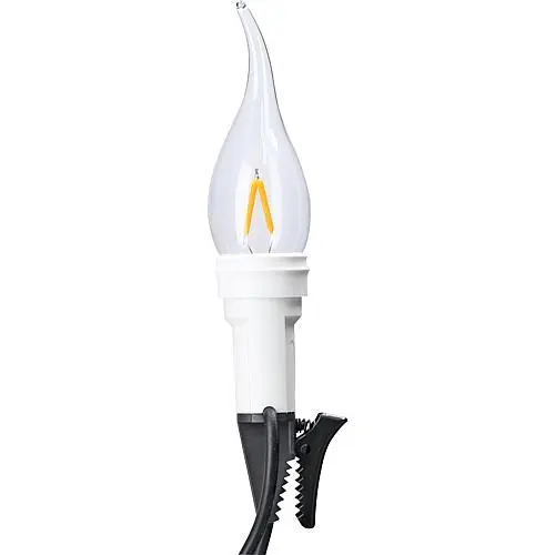 Hellum 16-flg. LED-Windstoßkerzenkette E14