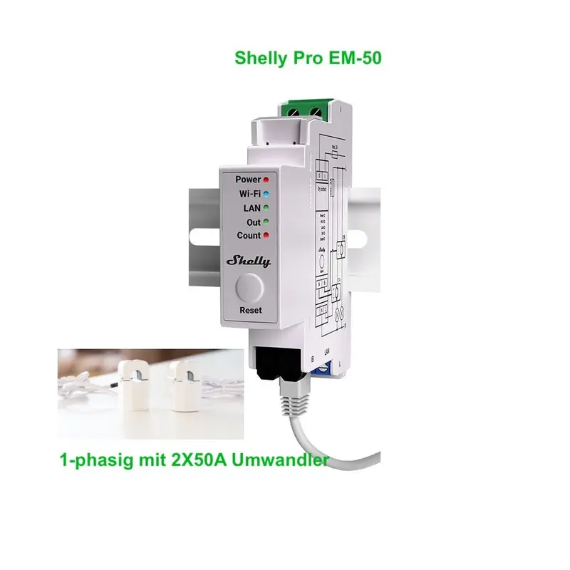 Shelly Pro EM-50 2X50A Smart Meter
