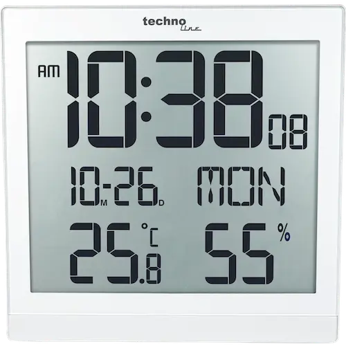 Technoline WS 8015 weiß - Funkwanduhr