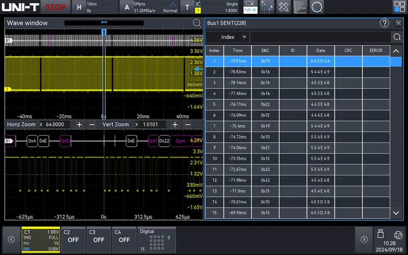 UNI-T MSO3000HD-SENT