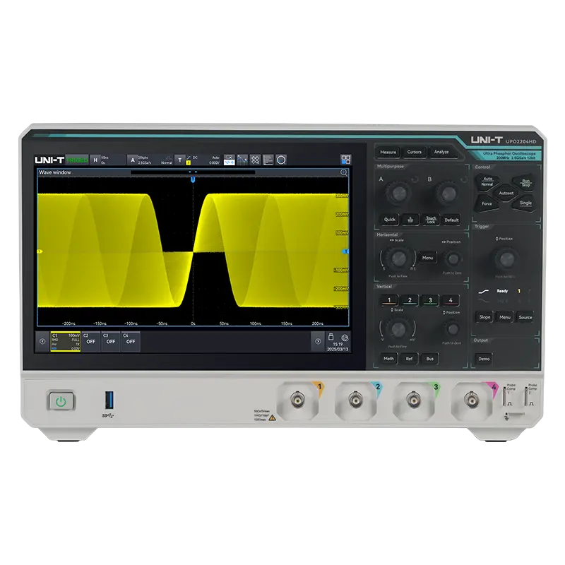 UNI-T UPO2072HD high-resolution oscilloscope